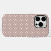 Coques Case-Mate iPhone Joli esthétique à pois rétro pour filles (Verso (horizontal))