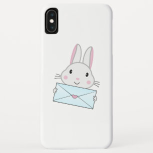 Case-Mate iPhone Case Joli et adorable lapin tenant une lettre d'amour