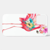 Coques Case-Mate iPhone Joli et beau flamand rose mexicaine oiseau avec (Verso (horizontal))