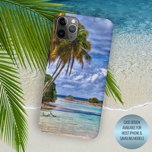 Coques Case-Mate iPhone Joli été Hawaiian Beach Aquarelle