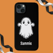 Coques Case-Mate iPhone Joli Fantôme De Cartoon Souriant Avec Nom Personna