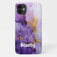 Joli Faux moderne Iridescente avec nom Coque-Mate