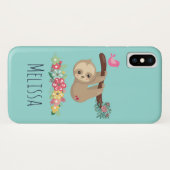 Coques Case-Mate iPhone Joli fentes Brown accrochées à l'envers (Dos (Horizontal))