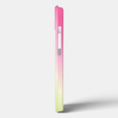 Coques Case-Mate iPhone Joli flamant rose ombré rayé (Verso / Gauche)