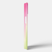 Coques Case-Mate iPhone Joli flamant rose ombré rayé (Verso / Droite)