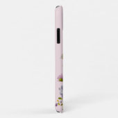 Coques Case-Mate iPhone Joli Fleur sauvage sur rose pâle (Dos/Droite)
