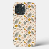 Coques Case-Mate iPhone Joli Floral Botanique Oiseau mignon Motif (Verso)
