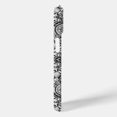 Coques Case-Mate iPhone Joli floral paisley noir blanc (Verso / Droite)