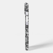 Coques Case-Mate iPhone Joli floral paisley noir blanc (Verso / Gauche)
