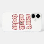 Coques Case-Mate iPhone Joli Graphique Rose avec Chat qui Regarde (Verso (horizontal))