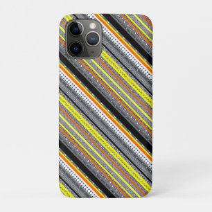 Case-Mate iPhone Case Joli gris jaune orange aztèque motif