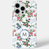 Coques Case-Mate iPhone Joli jardin fleuri Monogramme (Verso)