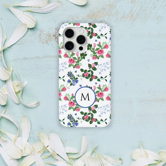Coques Case-Mate iPhone Joli jardin fleuri Monogramme