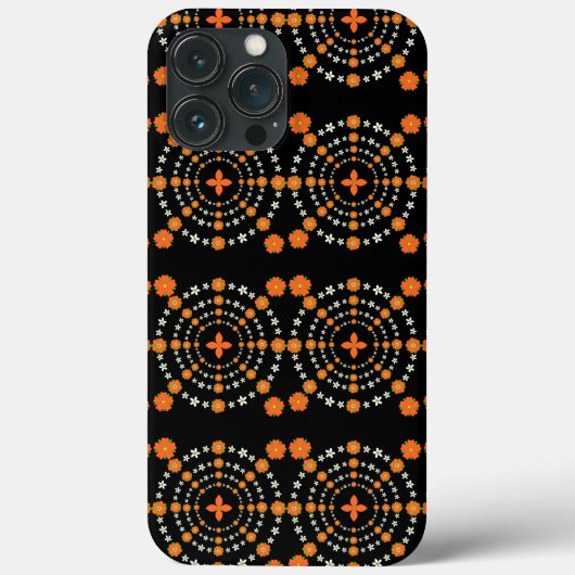 Coques Case-Mate iPhone Joli Jardin Orange et Vert Fleurs de Noël (Verso)