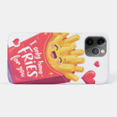Coques Case-Mate iPhone Joli jeu de mots sur les frites pour la Saint-Vale (Dos (Horizontal))