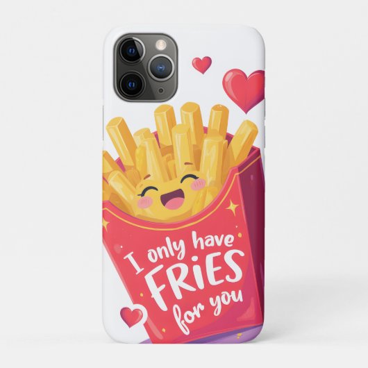 Coques Case-Mate iPhone Joli jeu de mots sur les frites pour la Saint-Vale (Dos)