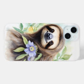 Coques Case-Mate iPhone Joli joli Sloth Aquarelle peinture (Verso (horizontal))