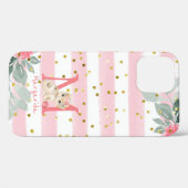 Coques Case-Mate iPhone Joli Kitten Illustration Sweet Monogram Coque-Mate (Verso (horizontal))