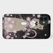 Coques Case-Mate iPhone Joli Kitty dans les marguerites (Dos (Horizontal))