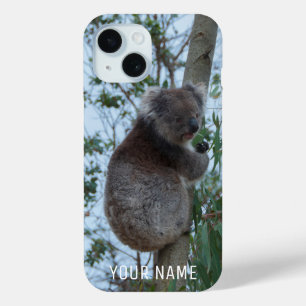 Coque Pour iPhone 15 Joli Koala Animal Grimpant dans un Arbre Australie
