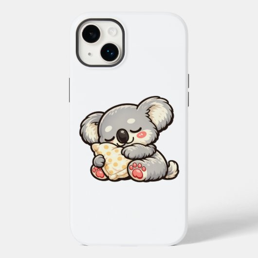 Coques Case-Mate iPhone Joli koala endormi avec oreiller (Verso)