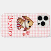 Coques Case-Mate iPhone Joli lapin de la Saint-Valentin (Verso (horizontal))