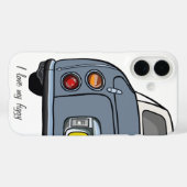Coques Case-Mate iPhone Joli Lapis Grey Figaro Aimer Mes Figarations Figgy (Verso (horizontal))
