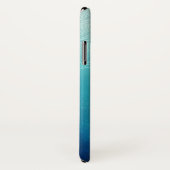 Coques Case-Mate iPhone Joli Mandala bleu Abstrait (Dos/Droite)