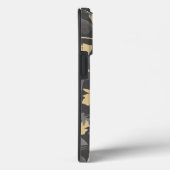 Coques Case-Mate iPhone Joli modèle floral monogramme (Verso / Droite)