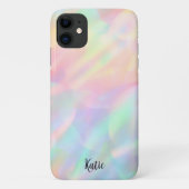 Coques Case-Mate iPhone Joli Moderne Faux Iridescente Nom I téléphone Case (Dos)