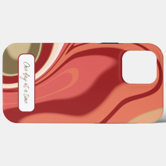 Coques Case-Mate iPhone Joli Moderne Style Abstrait Inspiriity Rouge (Verso (horizontal))