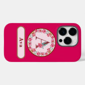 Coques Case-Mate iPhone Joli Monogramme A Floral (Verso (horizontal))
