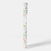 Coques Case-Mate iPhone Joli monogramme botanique rose pastel (Verso / Droite)