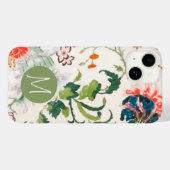 Coques Case-Mate iPhone Joli Monogramme Floral Design (Verso (horizontal))