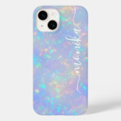 Coques Case-Mate iPhone Joli Monogramme Holographique De Luxe Pour Fille (Verso)