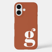 Joli monogramme minimaliste en rust