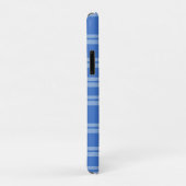 Coques Case-Mate iPhone Joli motif carreaux bleu gingham rétro (Dos/Droite)