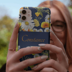 Case-Mate iPhone Case Joli Motif Chamomile & Poppies Personnalisé