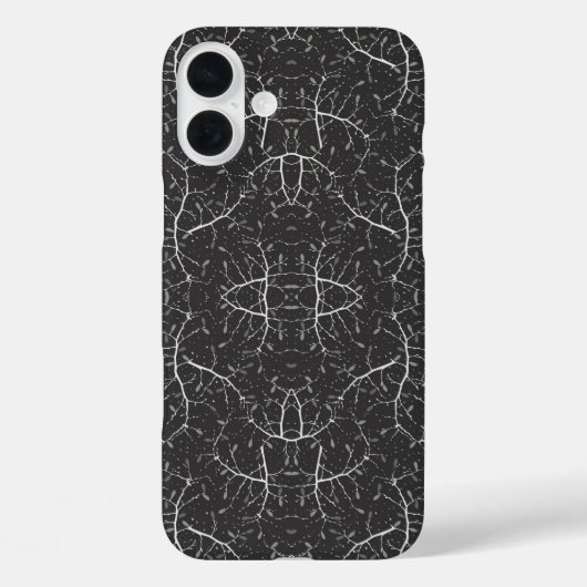 Coques Case-Mate iPhone Joli motif d'arbre noir et blanc (Verso)