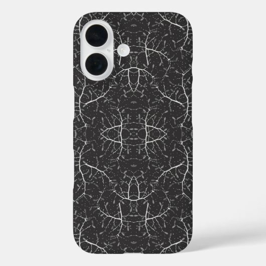 Coques Case-Mate iPhone Joli motif d'arbre noir et blanc (Verso)