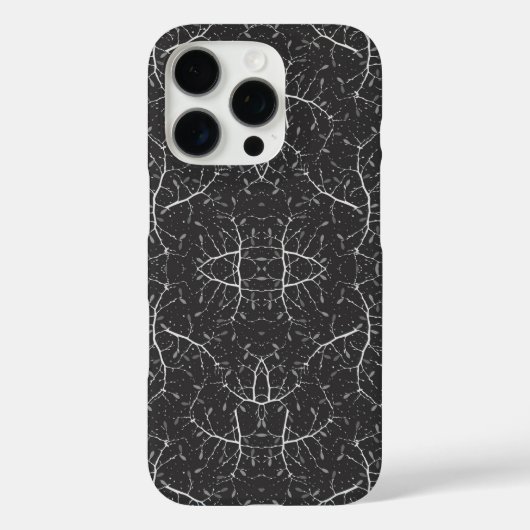 Coques Case-Mate iPhone Joli motif d'arbre noir et blanc (Verso)