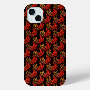 Coque iPhone 15 Mini Joli motif d'art abstrait bohème élégant moderne #