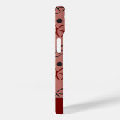 Coques Case-Mate iPhone Joli Motif d'art rose gris/gris papillon (Verso / Droite)