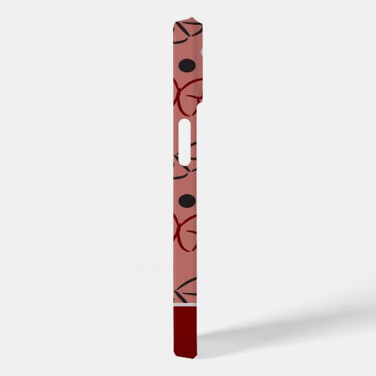 Coques Case-Mate iPhone Joli Motif d'art rose gris/gris papillon (Verso / Droite)