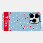 Coques Case-Mate iPhone Joli motif de bonbons Noël (Verso (horizontal))