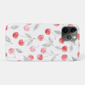 Coques Case-Mate iPhone Joli Motif de cerise d'aquarelle (Dos (Horizontal))