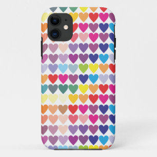 Coque Case-Mate Pour iPhone Joli Motif de coeur arc-en-ciel coloré