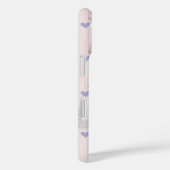 Coques Case-Mate iPhone Joli motif de coeur en dentelle fille rose (Verso / Droite)