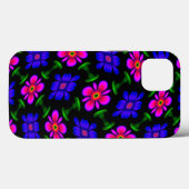 Coques Case-Mate iPhone Joli Motif de fleurs roses (Verso (horizontal))