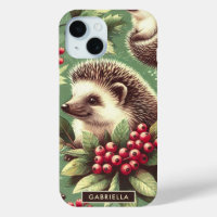Joli Motif de hérisson Vintage